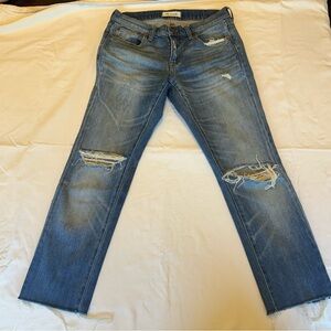 Madewell Distressed Blue Jeans
